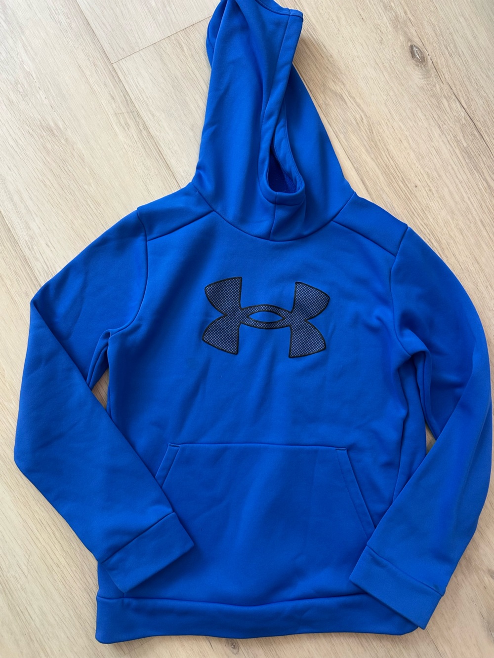Under Armour Kids Royal Blue Hoodie with Black Logo